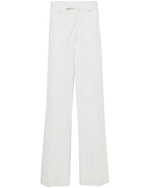 Vetements High-Waist Wide-Leg Trousers - White