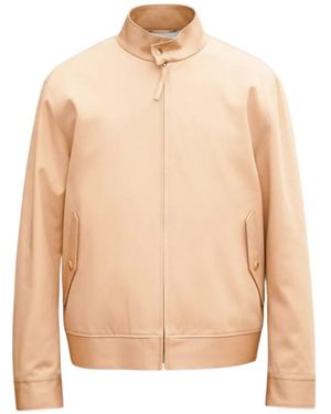 Gabriela Hearst High-Neck Zip-Up Jacket - Natural