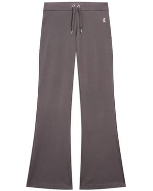 Juicy Couture Diamanté-Logo Track Trousers - Grey