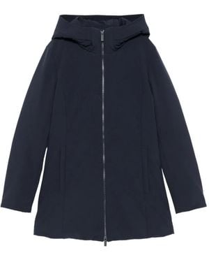 Woolrich New Firth Hooded Parka Coat - Blue