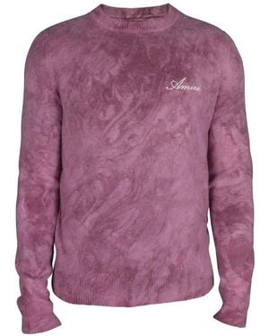 Amiri Pull À Logo Brodé - Violet