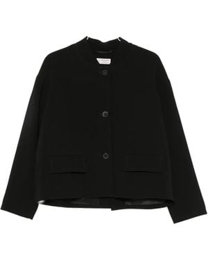 Alberto Biani Button-Up Flap-Pocket Jacket - Black