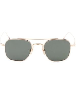 Thom Browne Square-Frame Double-Bridge Sunglasses - Grey