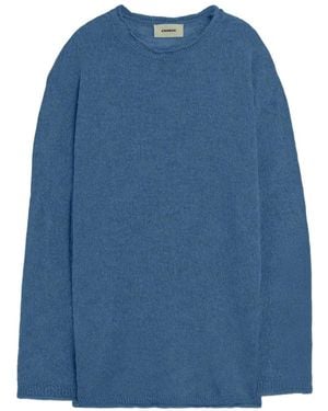 A PAPER KID Pullover Mit Rundem Ausschnitt - Blau
