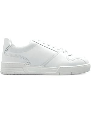 Moschino Panelled Lace-Up Trainers - White