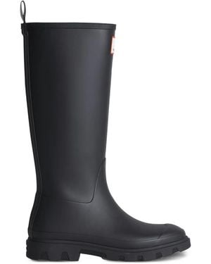 Maison Kitsuné X Hunter Downpoor Waterproof Rubber High Boots Shoes - Black