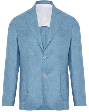 Barba Napoli Einreihiges Sakko - Blau
