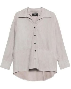 Arma Chemise Caterine En Daim - Gris