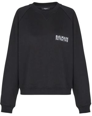 Balmain Sudadera Con Logo - Negro