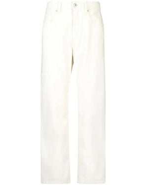 Brunello Cucinelli Straight-Leg Jeans - White