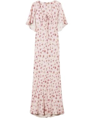 Twinset Floral-Print Maxi Dress - Pink