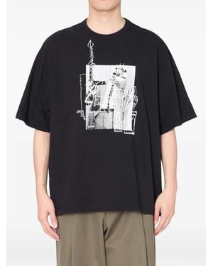 Kolor T-Shirt Con Grafica - Nero