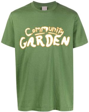 Perks And Mini Community Garden Crew-Neck T-Shirt - Green
