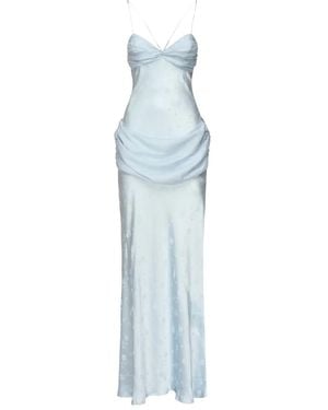 For Love & Lemons Daisy Silk Dress - Blue