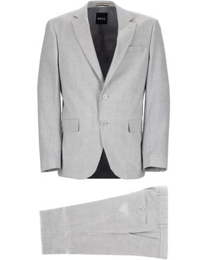 BOSS Two-Piece Slim-Fit Suit - Grey