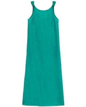 Momoní Ximena Torchon-Strap Maxi Dress - Green