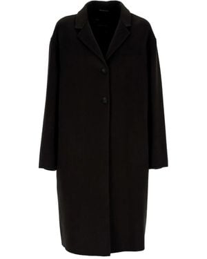 EMMA & GAIA Buttoned Coat - Black