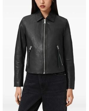 AllSaints Danbury Jacke Mit Reißverschluss - Schwarz