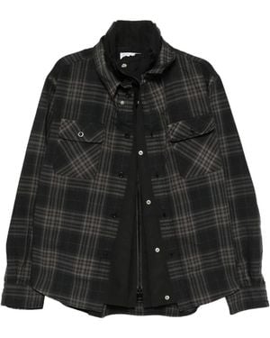 Sacai Plaided Jacket - Black