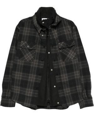 Sacai Plaided Jacket - Black