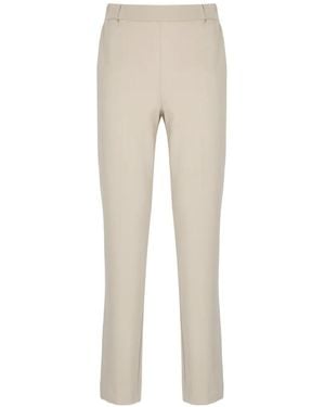 Emme Elasticated-Waistband Tapered Pants - Natural