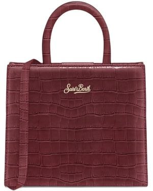 MC2 Saint Barth Leather Tote Bag - Red