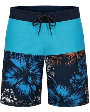 Oakley Meat Slab Floral-Print Swim Shorts - Blue