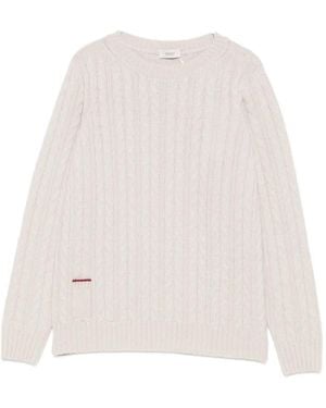Agnona Pullover mit Tasche - Weiß