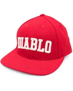 Willy Chavarria Embroidered Flat-Peak Cap