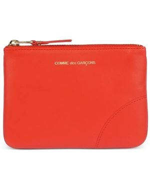 Comme des Garçons Portefeuille En Cuir - Red