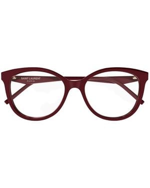 Saint Laurent Cat-Eye Frame Glasses - Red