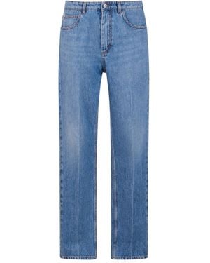 Marni Washed denim five-pocket jeans - Azul