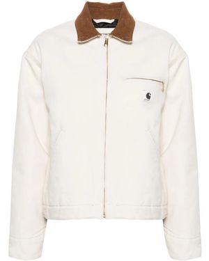 Carhartt W' Og Detroit Logo-Patch Jacket - White
