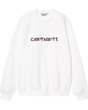 Carhartt Sweatshirt mit Logo-Detail - Weiß