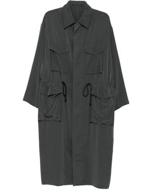 Y's Yohji Yamamoto Kleid aus Crêpe de Chine - Grau