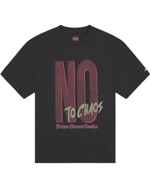 Evisu Camiseta Con Motivo Gráfico No To Chaos - Negro