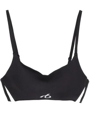 Balenciaga Reflective-Effect Sports Bra - Black