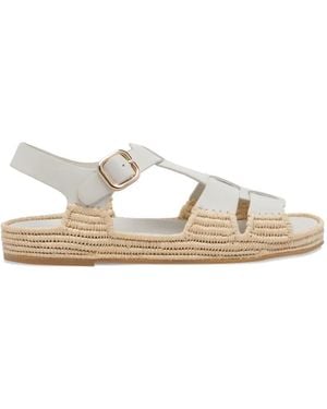 Paloma Barceló Yuka Calidis Buckle-Fastening Sandals - Natural