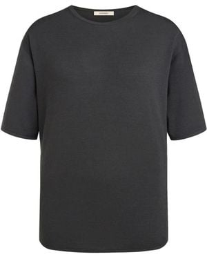 12 STOREEZ Merino Wool T-Shirt - Black