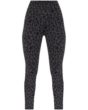 EA7 Train Sporty Camouflage-Pattern Leggings - Black