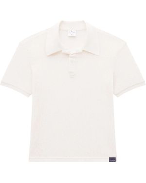 Courreges 'Ac Mesh' Polo Shirt - White