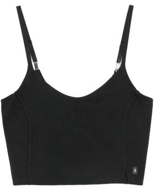 On Shoes Top C Logo Estampado - Negro