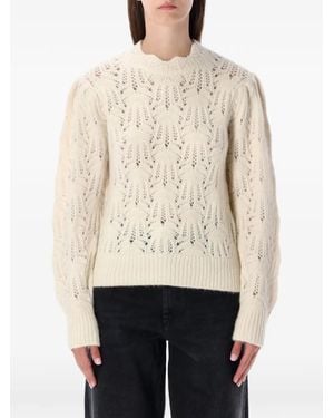 Isabel Marant Celestine Open-Knit Jumper - White