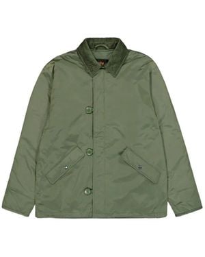 Alpha Industries Polo-Collar Button Jacket - Green