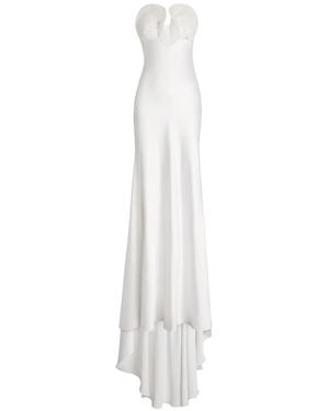 Genny Abito Long Bustier Senza Spalline - Bianco