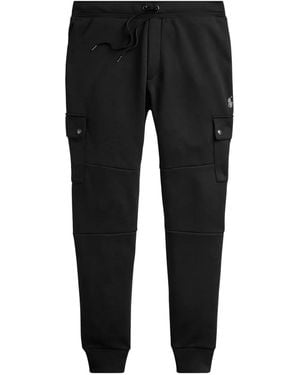 Polo Ralph Lauren Pony-Embroidery Track Trousers - Black
