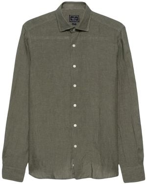Orian Long-Sleeve Linen Shirt - Green