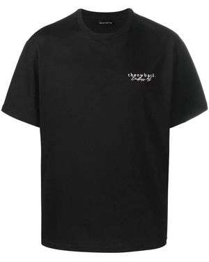 Throwback. Graphic-Print Cotton T-Shirt - Black