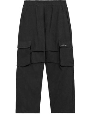Barrow Layered-Detail Cargo Pants - Black