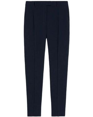 Max Mara Jerta Pressed-Crease Tailored Pants - Blue